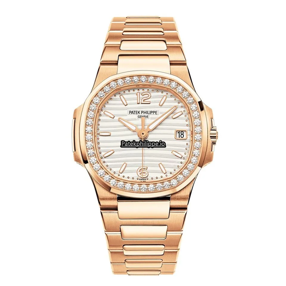 Patek Philippe Nautilus 7010/1r-011 32MM Rose Gold Case Quartz