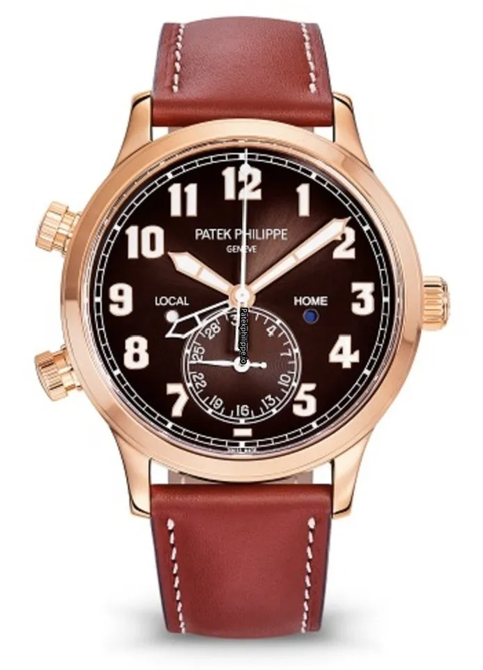 Patek Philippe Travel Time 5524r-001 42MM Rose Gold Case Automatic