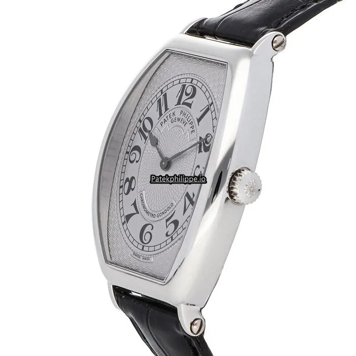 Alternative view of Patek Philippe Gondolo 5098p-001 32x42MM Platinum Case Manual Winding
