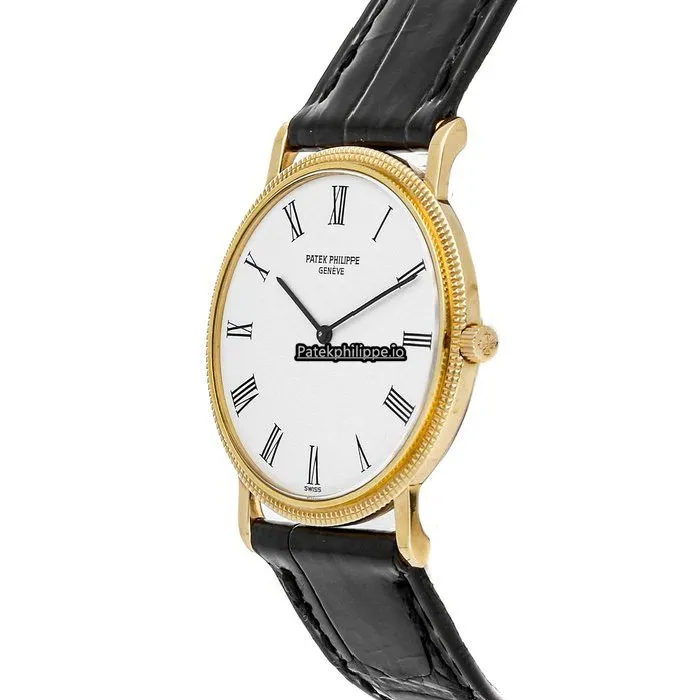 Alternative view of Patek Philippe Calatrava 3520/d 32MM Yellow Gold Case Manual Winding