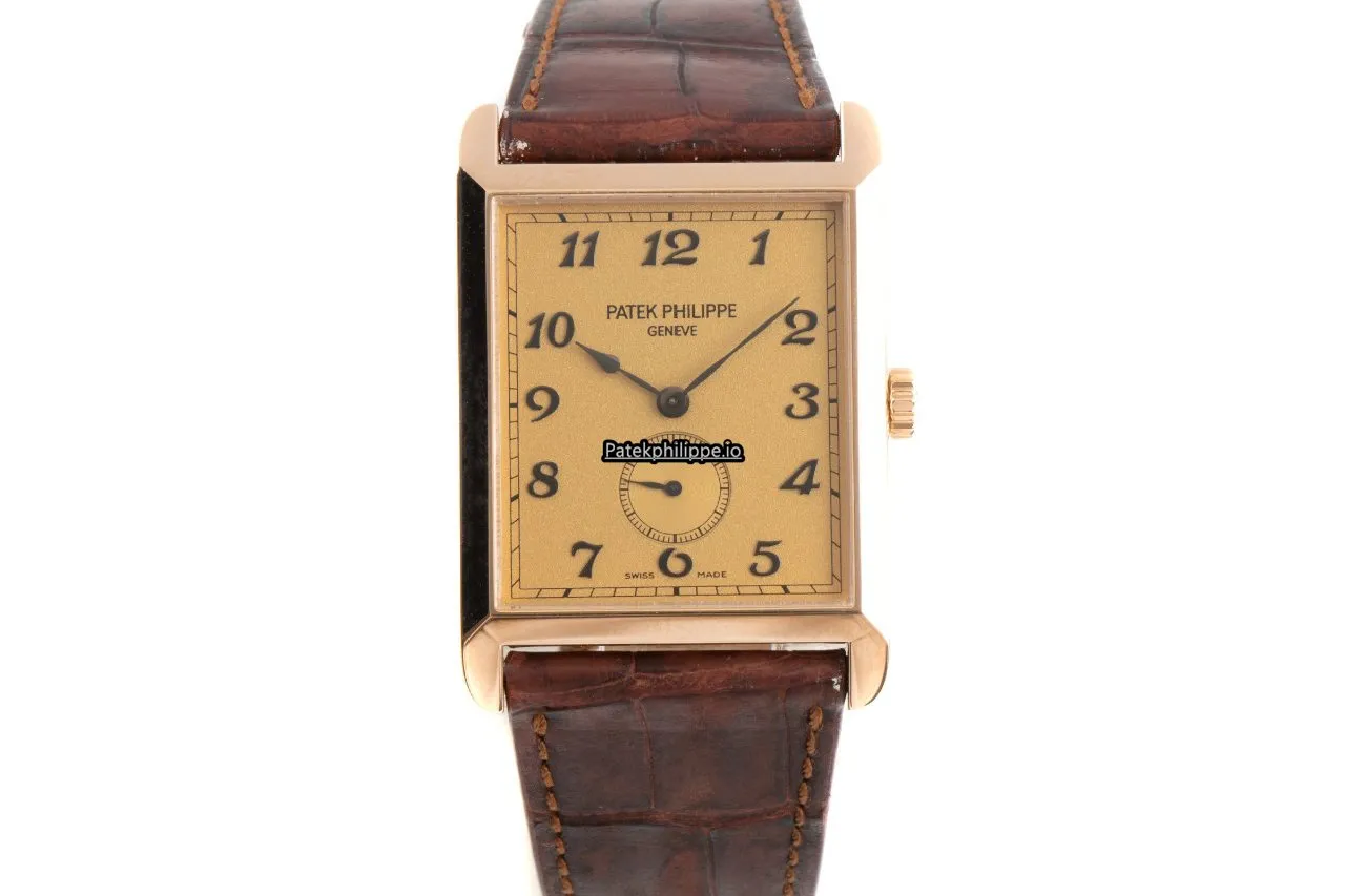 Alternative view of Patek Philippe Gondolo 5109r-001 34x30MM Red Gold Case Manual Winding
