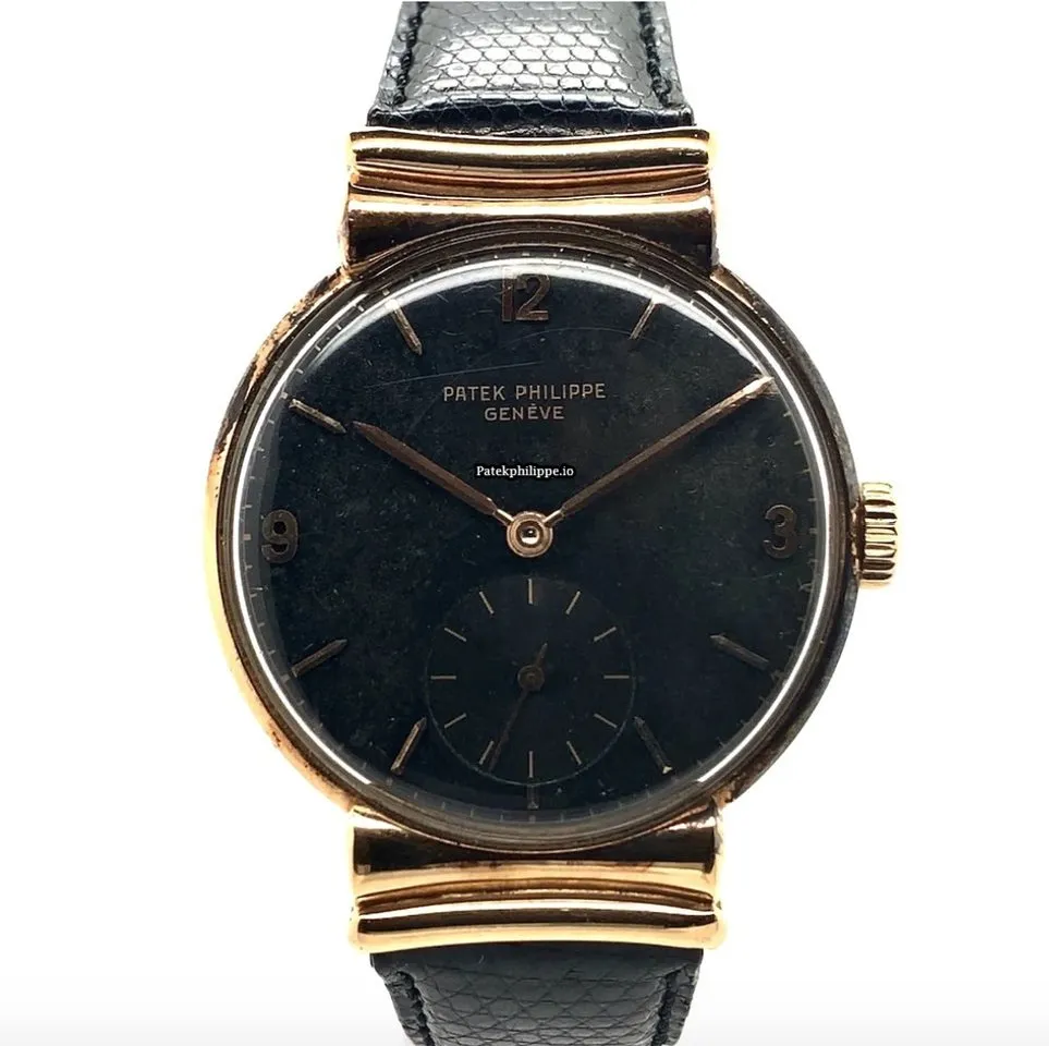 Patek Philippe Calatrava 1585 34MM Rose Gold Case Manual Winding