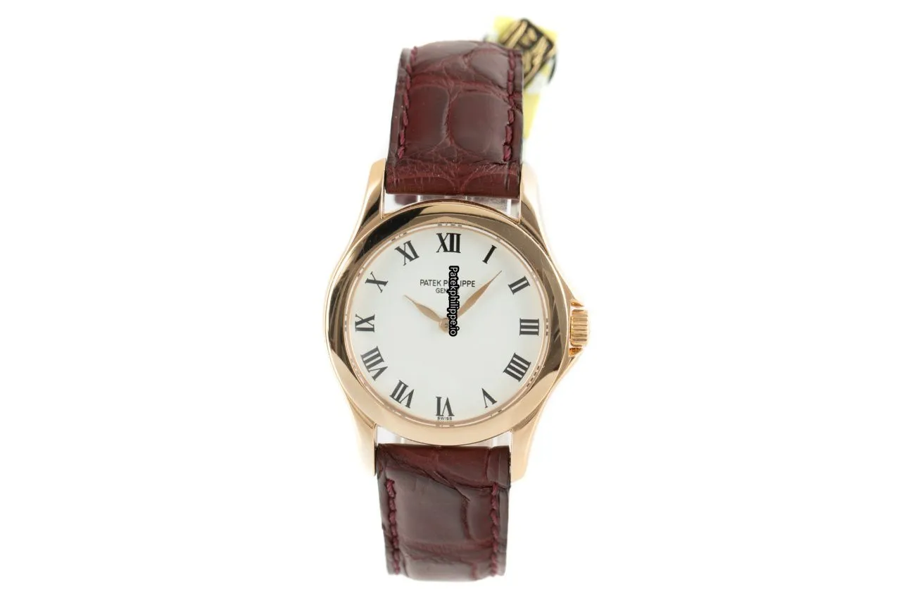 Alternative view of Patek Philippe Calatrava 4905r-001 28MM Red Gold Case Manual Winding