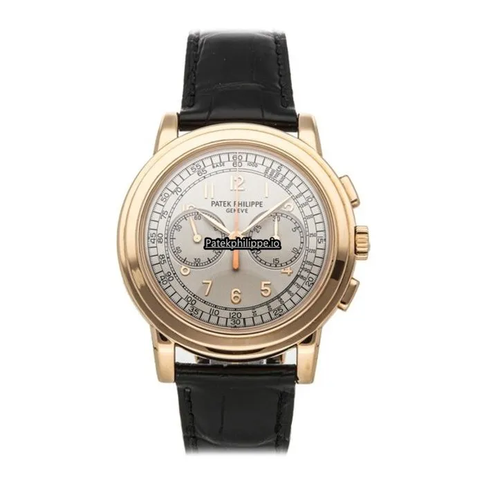 Patek Philippe Chronograph 5070r-001 42MM Rose Gold Case Manual Winding
