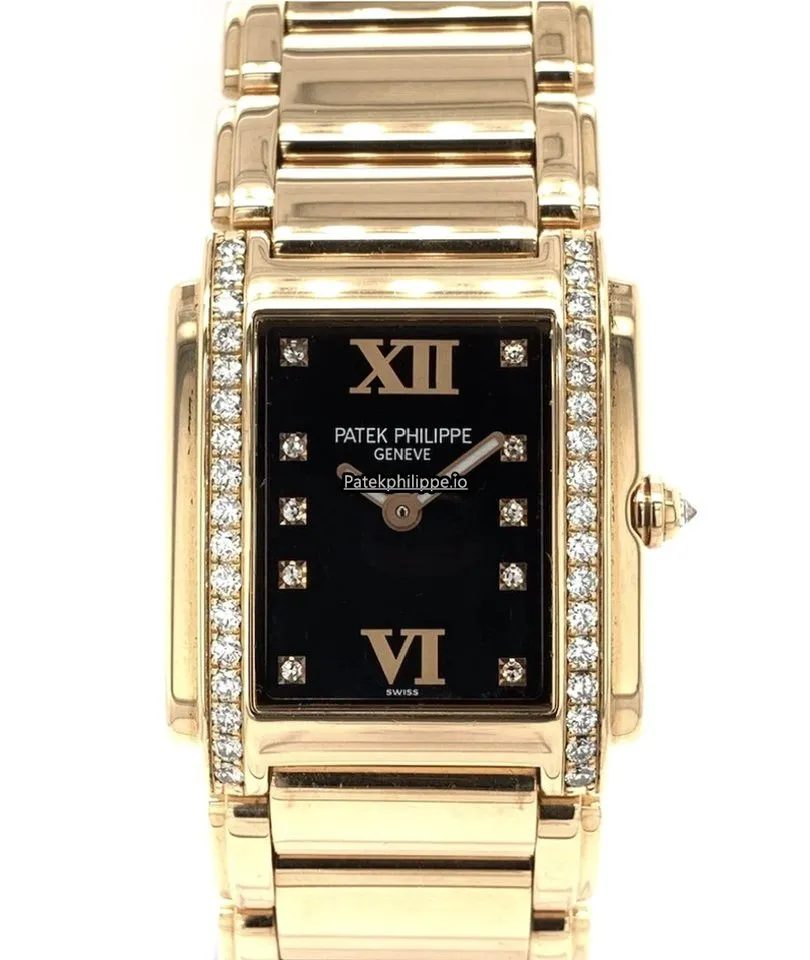 Patek Philippe Twenty-4 4910/11r-010 25x30MM Rose Gold Case Quartz
