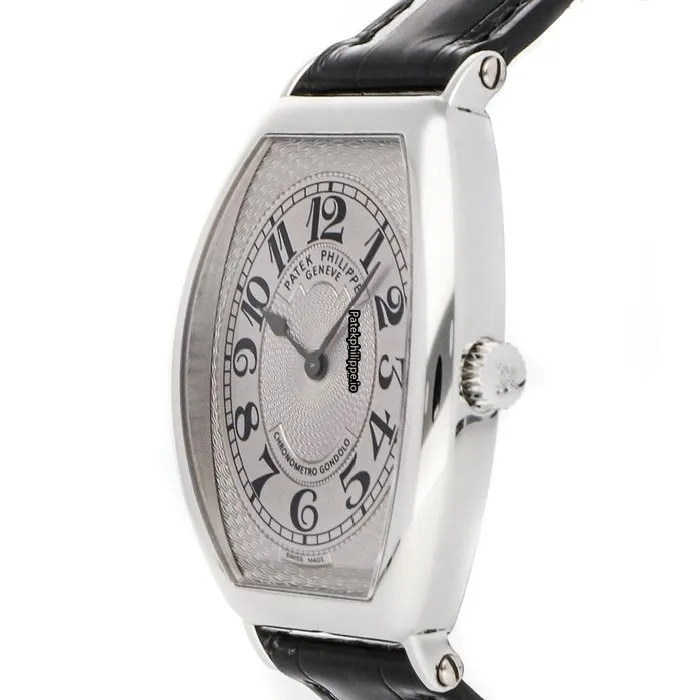 Alternative view of Patek Philippe Gondolo 5098p-001 32x42MM Platinum Case Manual Winding
