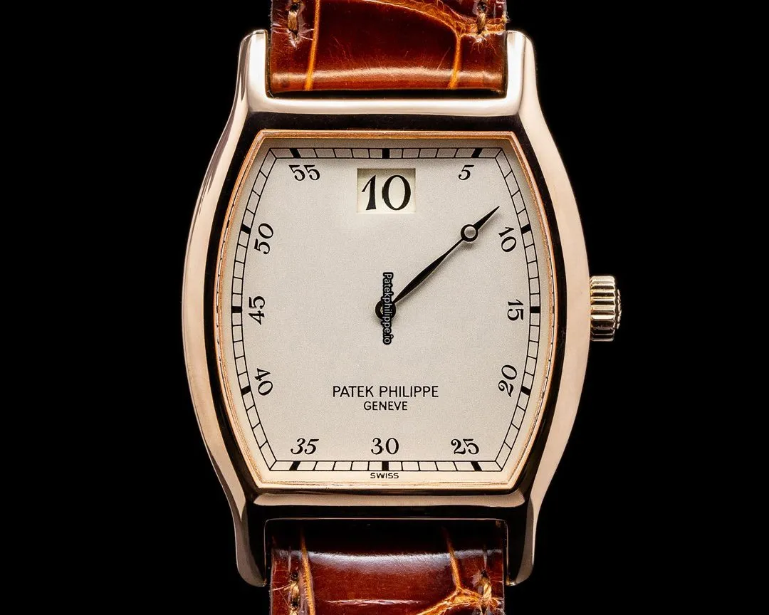 Patek Philippe 3969r 28.2MM Rose Gold Case Manual Winding