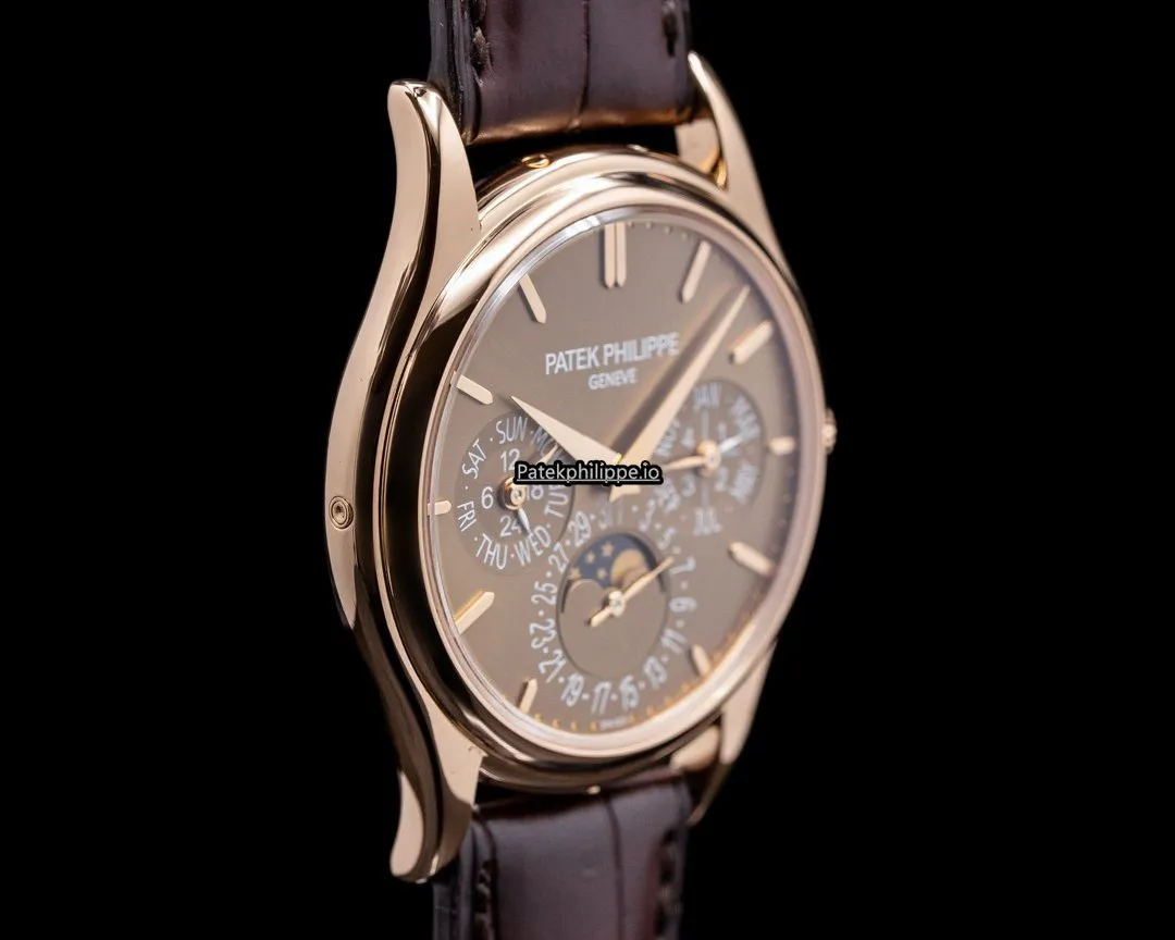 Alternative view of Patek Philippe Perpetual Calendar 5140r-001 37.2MM Rose Gold Case Automatic