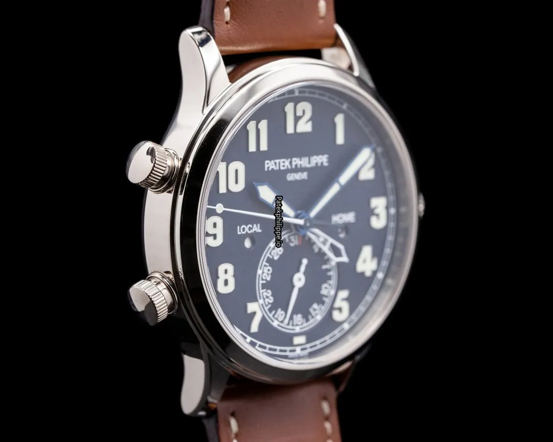 Alternative view of Patek Philippe Travel Time 5524g-001 42MM White Gold Case Automatic