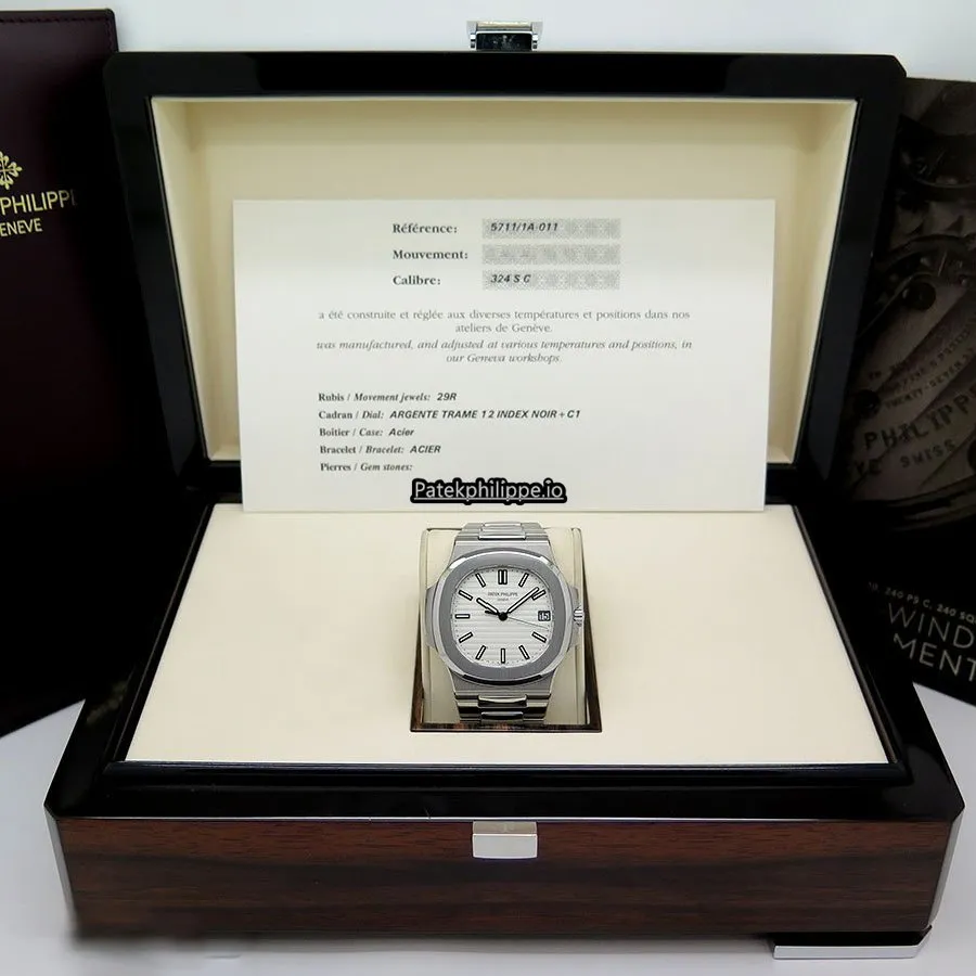 Alternative view of Patek Philippe Nautilus 5711/1a-011 40x38MM Steel Case Automatic