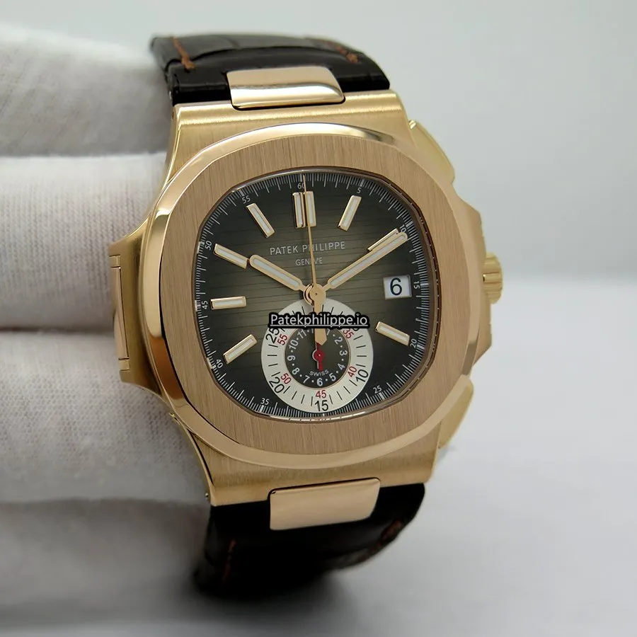 Patek Philippe Nautilus 5980r-001 40.5MM Rose Gold Case Automatic