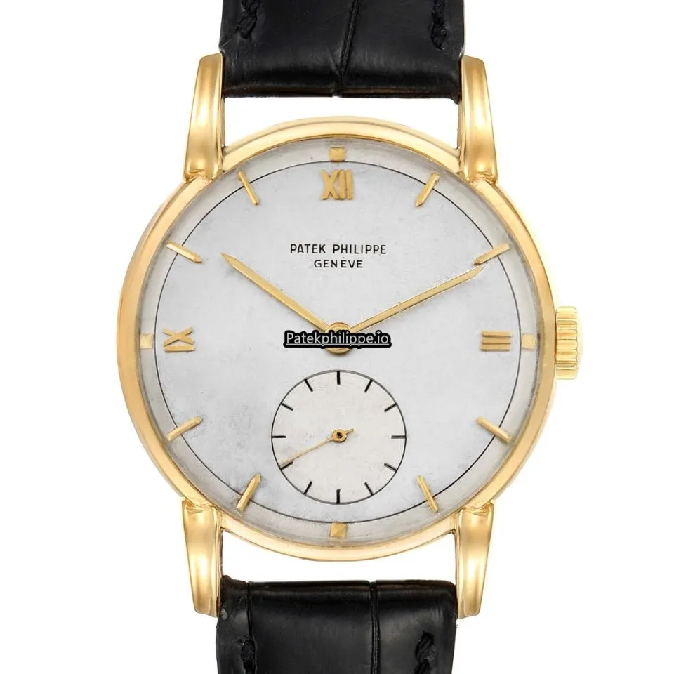 Alternative view of Patek Philippe Calatrava 2430 35MM Yellow Gold Case Manual Winding
