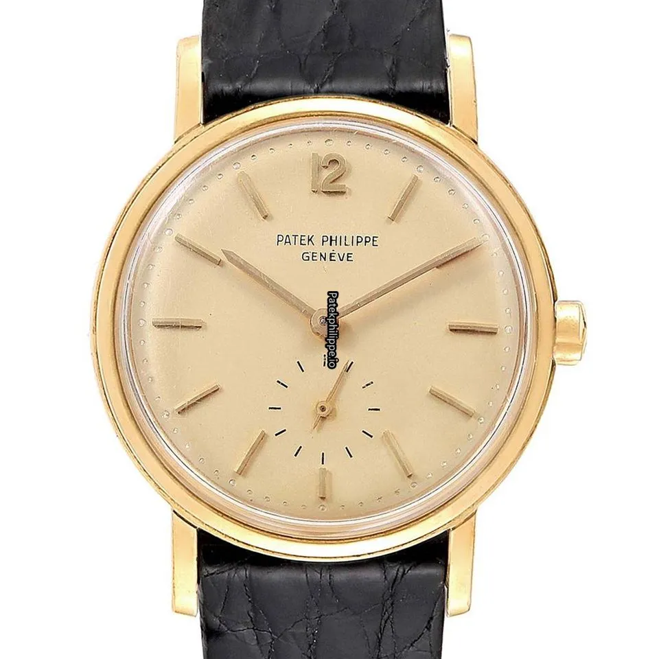 Alternative view of Patek Philippe Calatrava 3435 34MM Yellow Gold Case Automatic