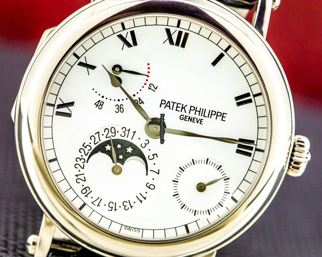 Alternative view of Patek Philippe Complications 5054g-001 36MM White Gold Case Automatic