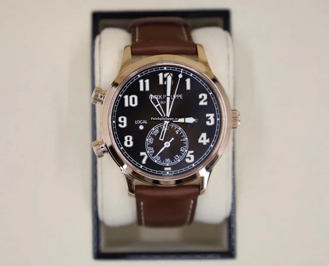 Patek Philippe Travel Time 5524r-001 42MM Rose Gold Case Automatic