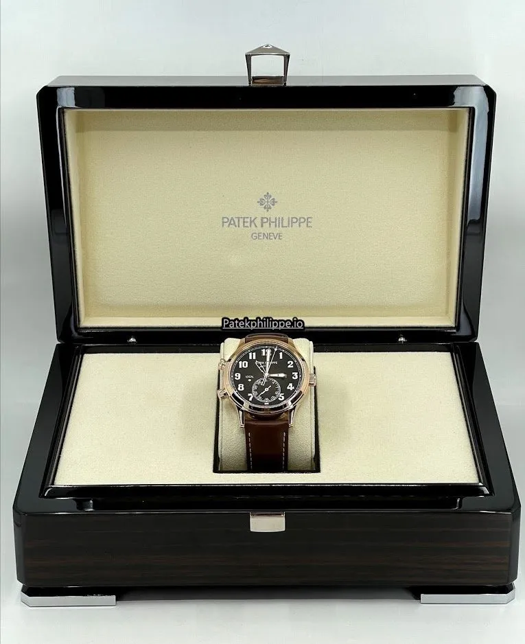 Alternative view of Patek Philippe Travel Time 5524r-001 42MM Rose Gold Case Automatic