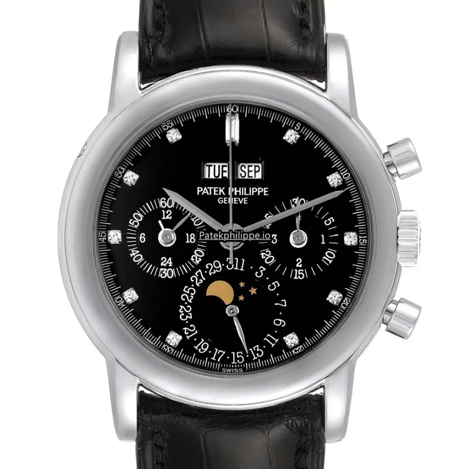 Patek Philippe Perpetual Calendar 3970ep 36MM Platinum Case Manual Winding