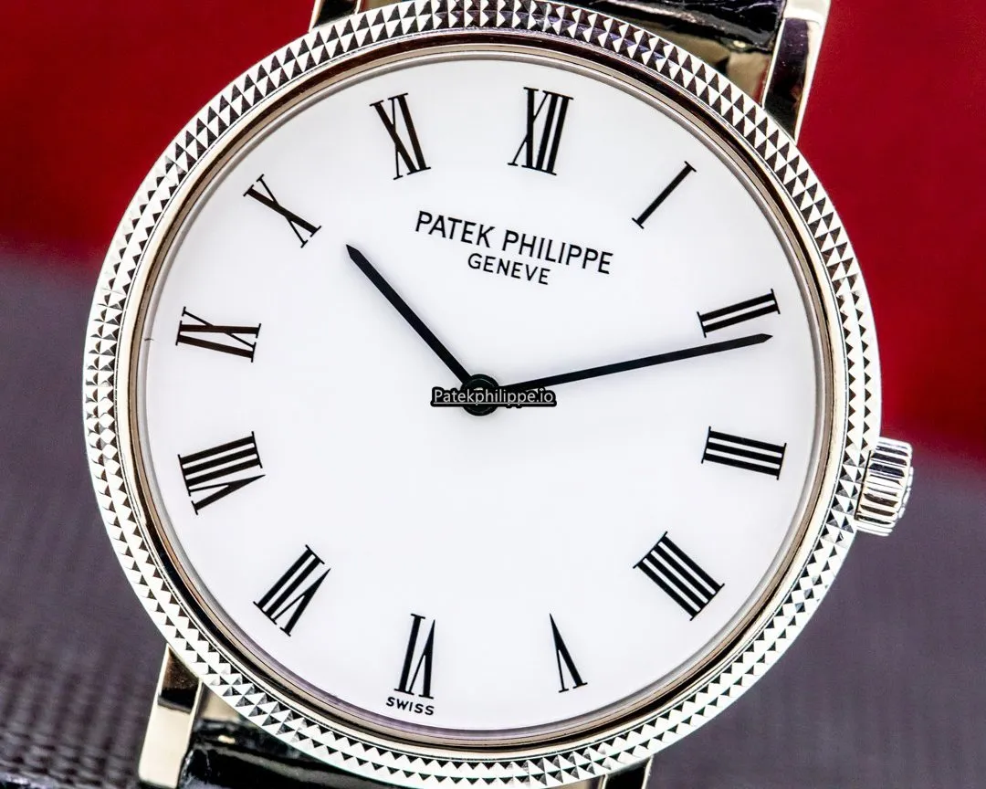 Alternative view of Patek Philippe Calatrava 5120g-001 35MM White Gold Case Automatic