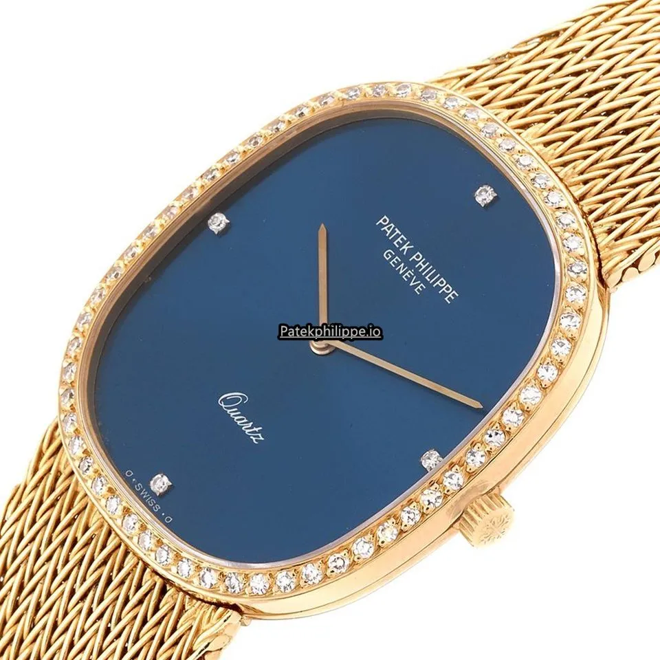 Alternative view of Patek Philippe Golden Ellipse 3875 35x31MM Yellow Gold Case Quartz