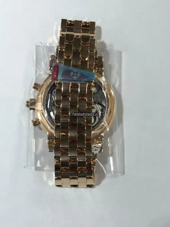 Alternative view of Patek Philippe Perpetual Calendar 5204/1r-001 Rose Gold Case Manual Winding