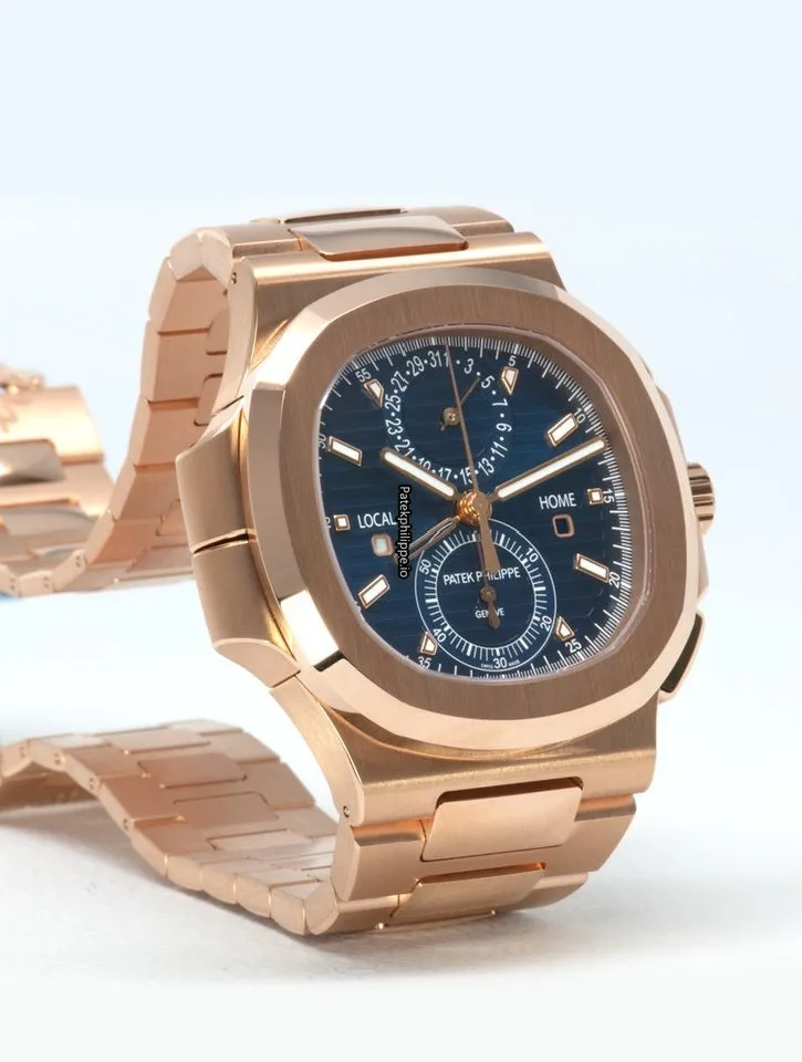 Alternative view of Patek Philippe Nautilus 5990/1r 40.5MM Rose Gold Case Automatic