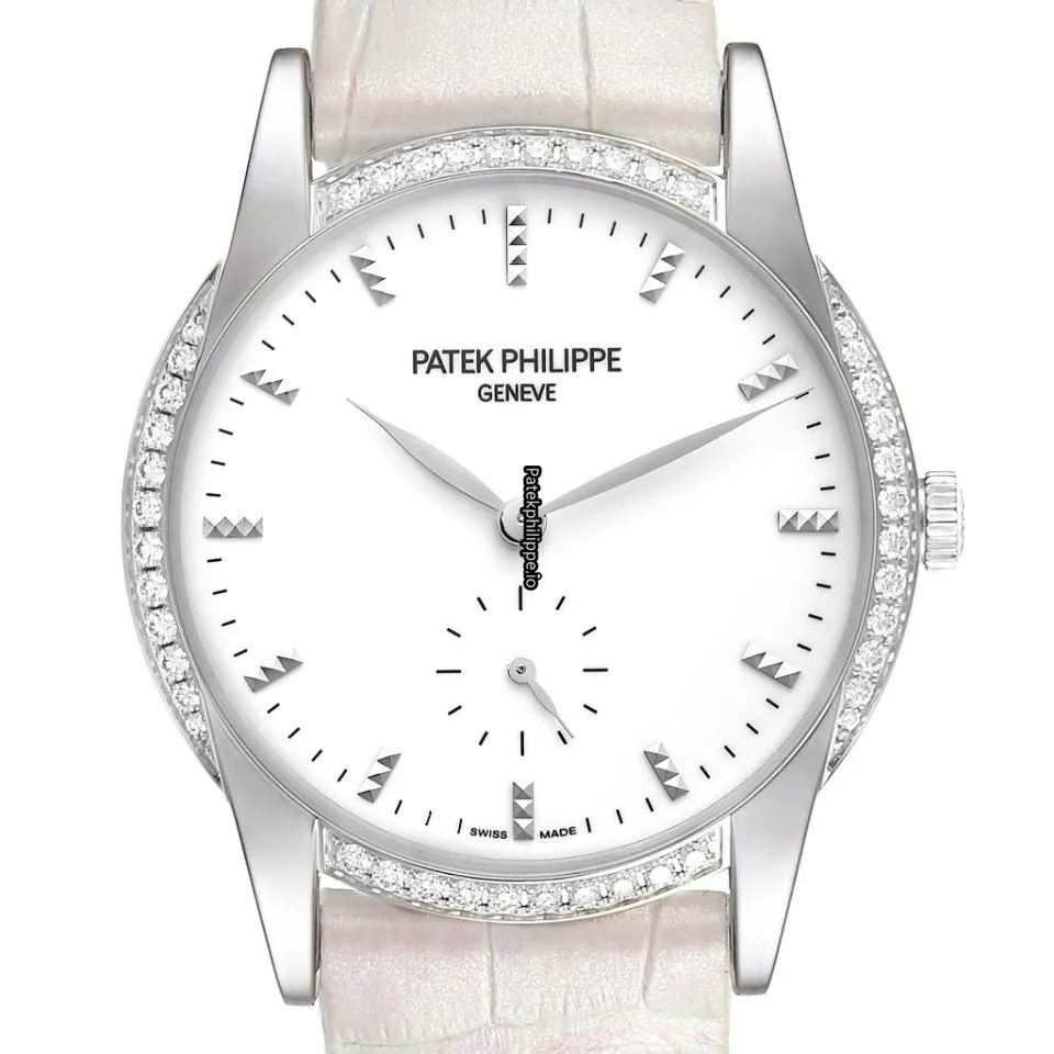 Alternative view of Patek Philippe Calatrava 7122/200g 33MM White Gold Case Manual Winding