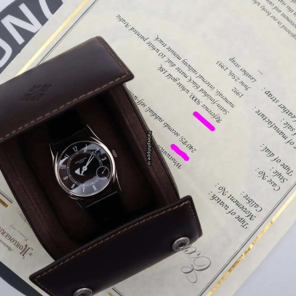 Patek Philippe Calatrava 33MM White Gold Case Automatic