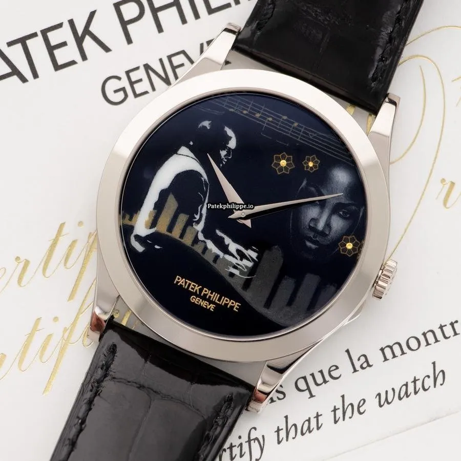 Alternative view of Patek Philippe Calatrava 5089g-067 38.6MM White Gold Case Automatic