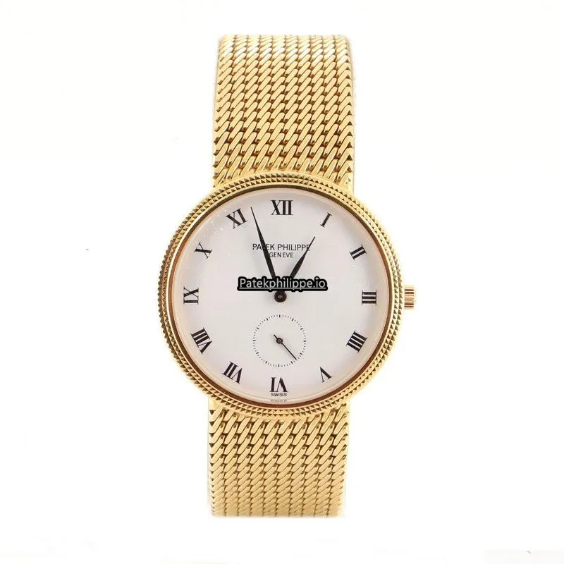Patek Philippe Calatrava N/a 33MM Yellow Gold Case Manual Winding