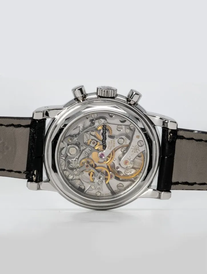Alternative view of Patek Philippe Perpetual Calendar 3970ep-029 36MM Platinum Case Manual Winding