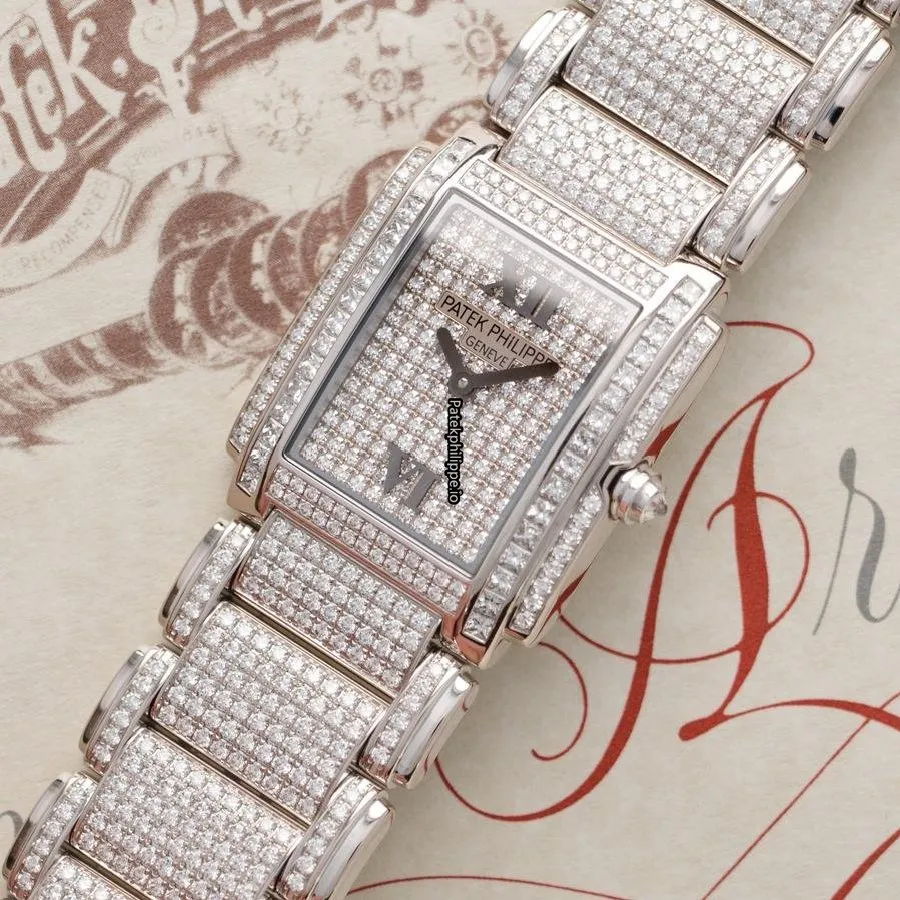Alternative view of Patek Philippe Twenty-4 4910/51 25MM White Gold Case Quartz