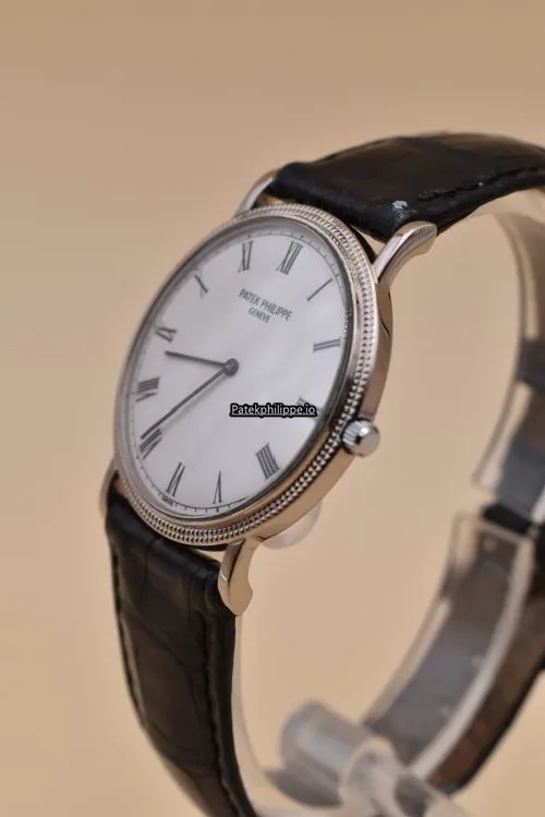 Alternative view of Patek Philippe Calatrava 3520d 32MM White Gold Case Manual Winding
