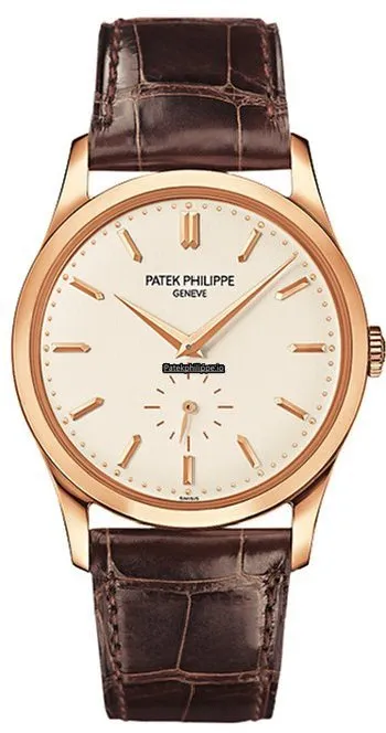 Patek Philippe Calatrava 5196r Rose Gold Case Manual Winding