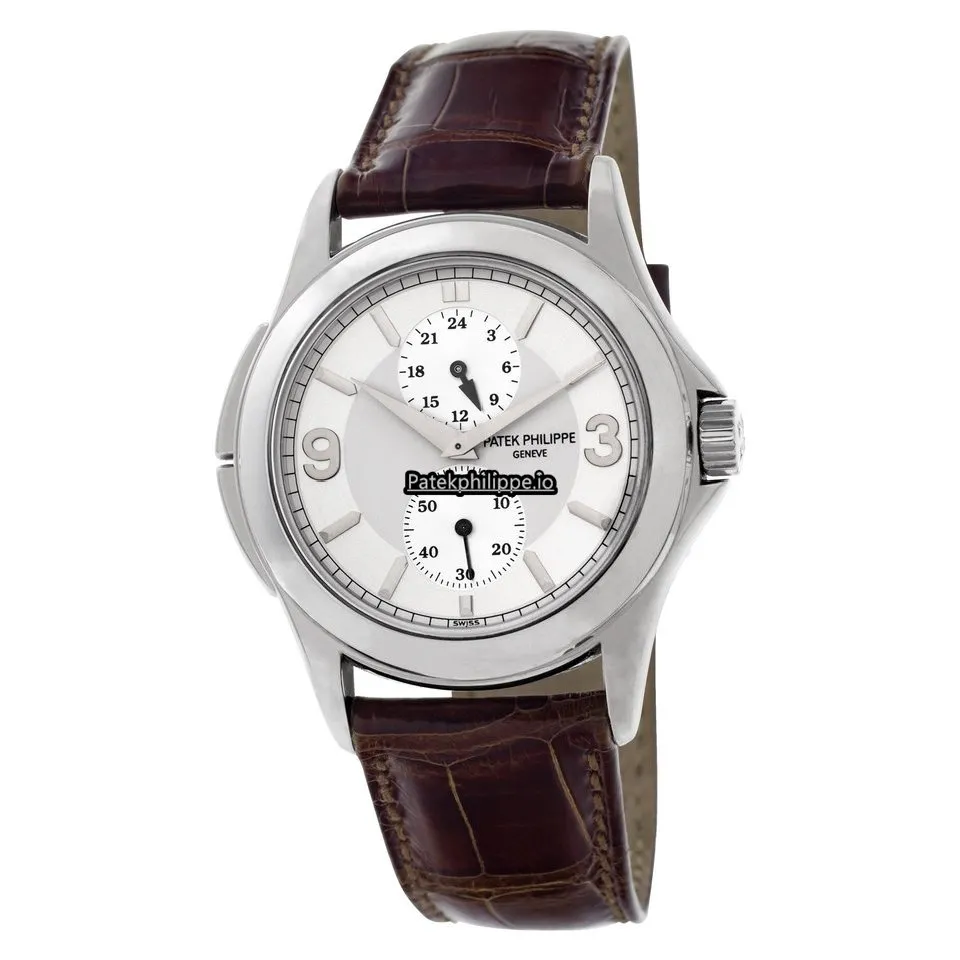 Alternative view of Patek Philippe Travel Time 5134 37MM White Gold Case Manual Winding