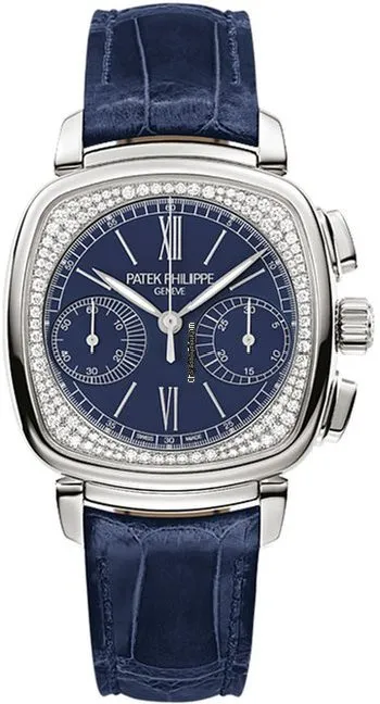 Patek Philippe Chronograph 7071g-011 35MM White Gold Case Manual Winding