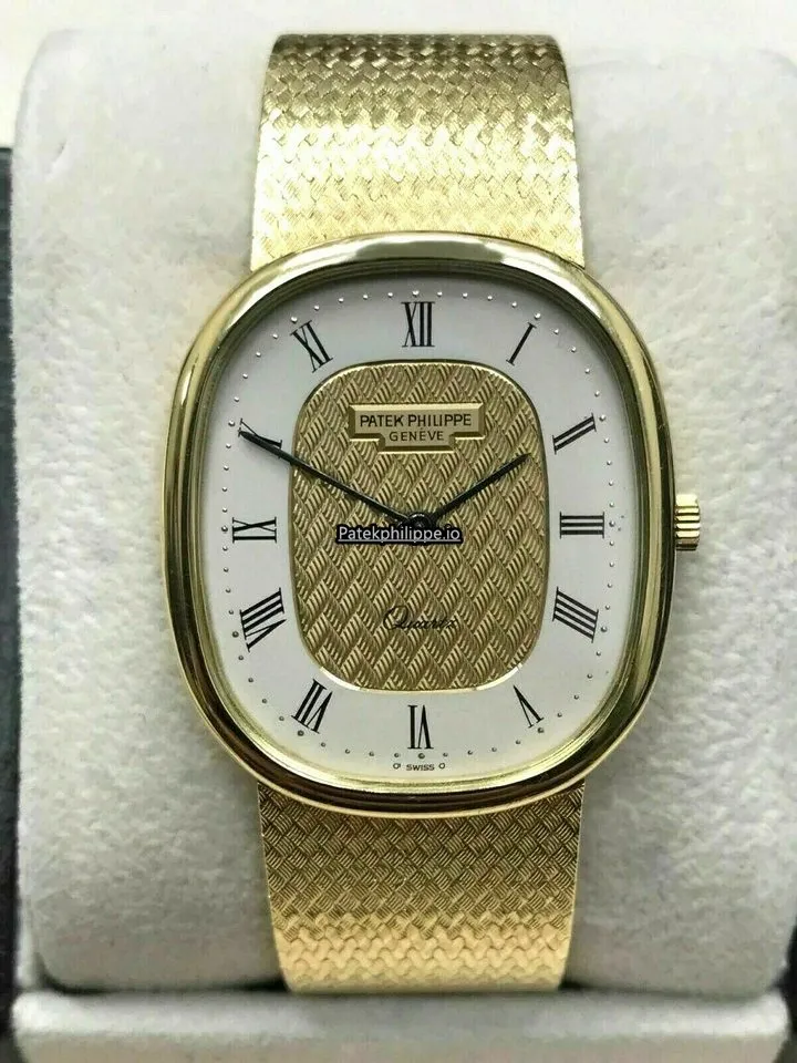 Alternative view of Patek Philippe Golden Ellipse Ref 3838 32x25MM Yellow Gold Case Quartz