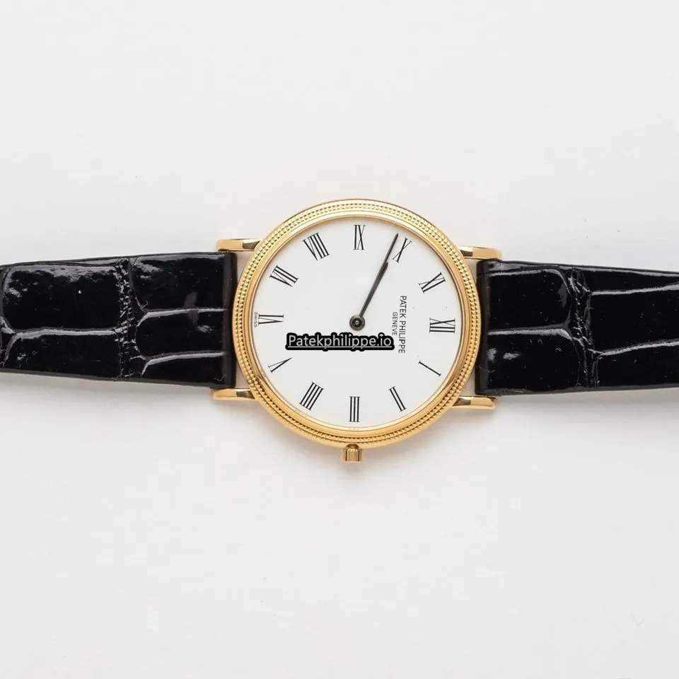 Alternative view of Patek Philippe Calatrava 3744j-050 33MM Yellow Gold Case Quartz