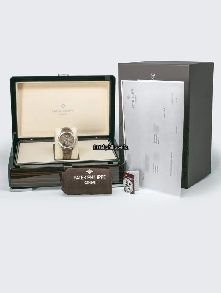 Alternative view of Patek Philippe Travel Time 7134g-001 34MM White Gold Case Manual Winding