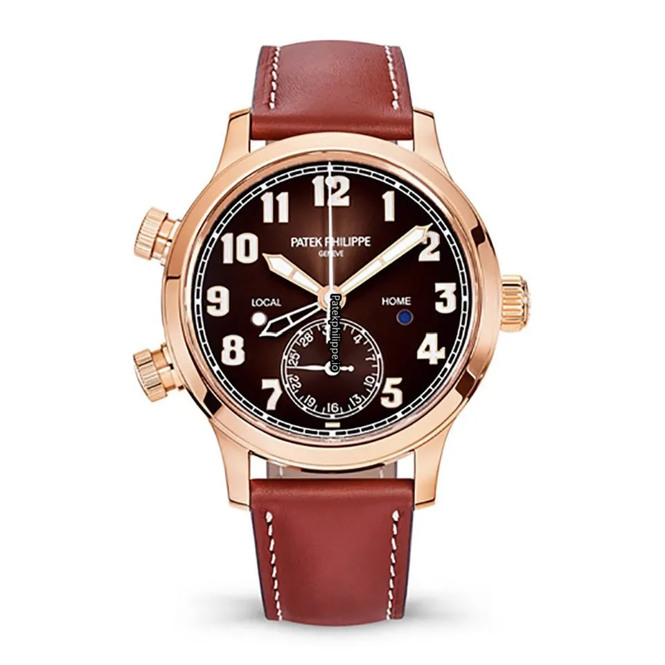 Patek Philippe Travel Time 7234r-001 37.5MM Rose Gold Case Automatic