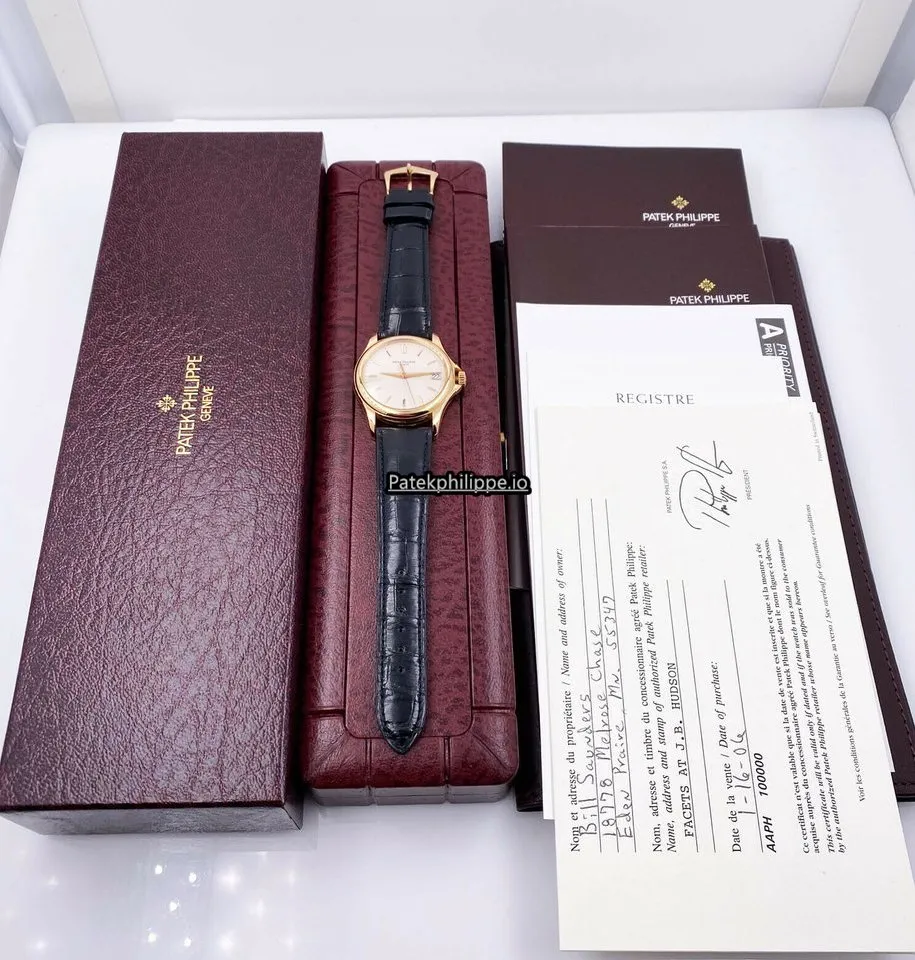 Alternative view of Patek Philippe Calatrava 5127r 37MM Rose Gold Case Automatic