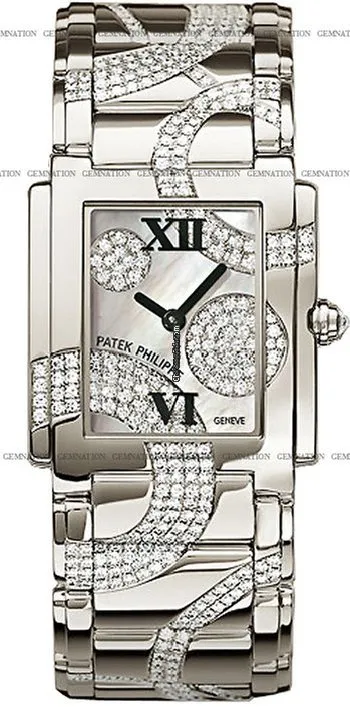 Patek Philippe Twenty-4 4910-49g-001 25MM White Gold Case Quartz