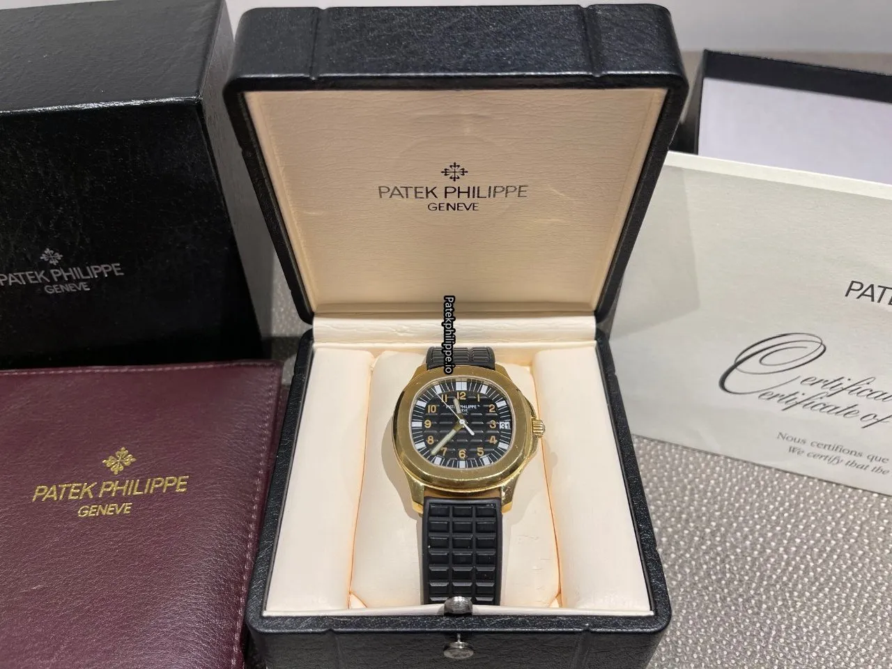 Alternative view of Patek Philippe Aquanaut 5065j-001 38MM Yellow Gold Case Automatic