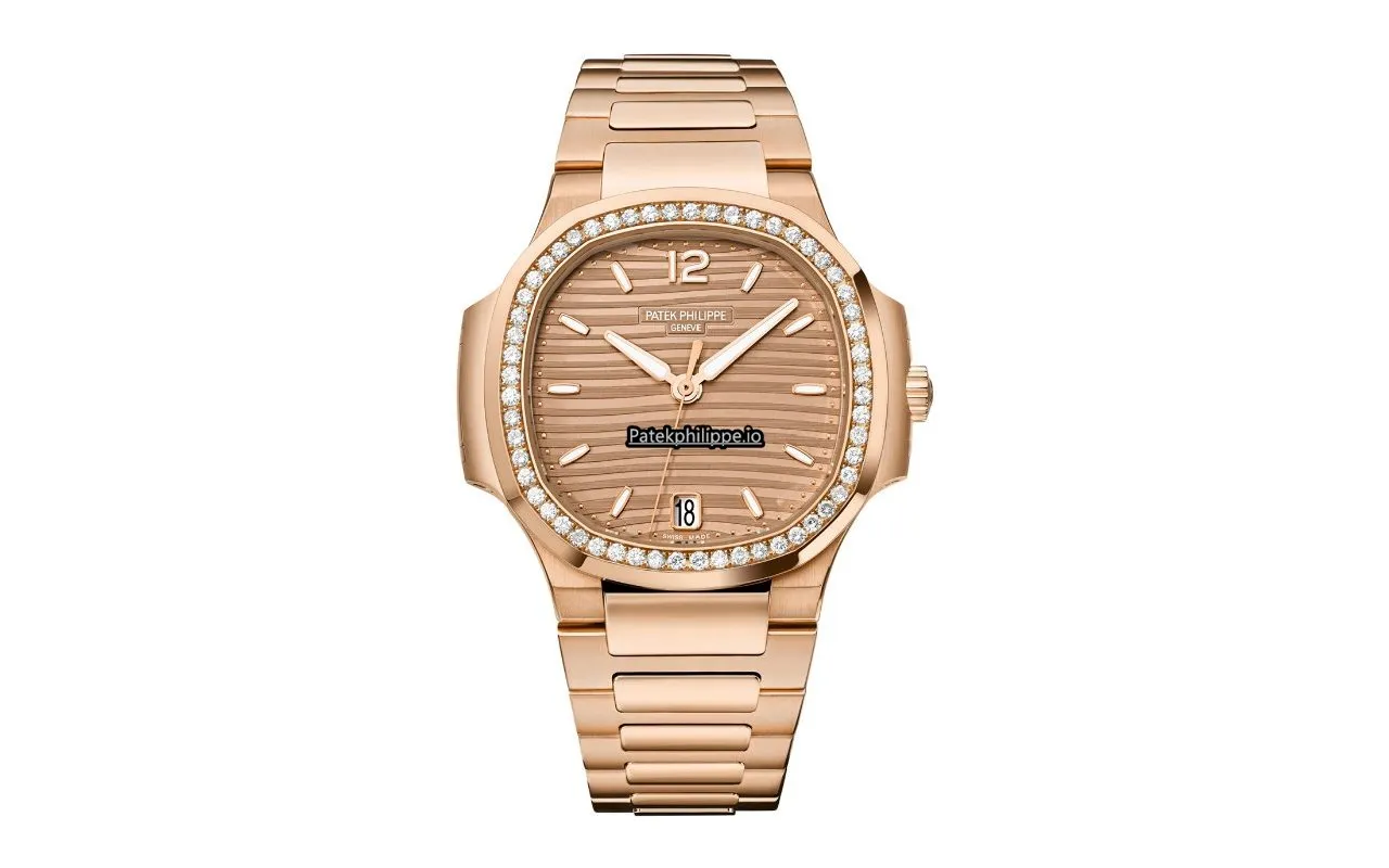 Patek Philippe Nautilus 7118/1200r-010 35.2MM Rose Gold Case Automatic