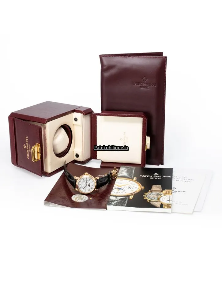 Alternative view of Patek Philippe Perpetual Calendar 5059j-001 36MM Platinum Case Automatic