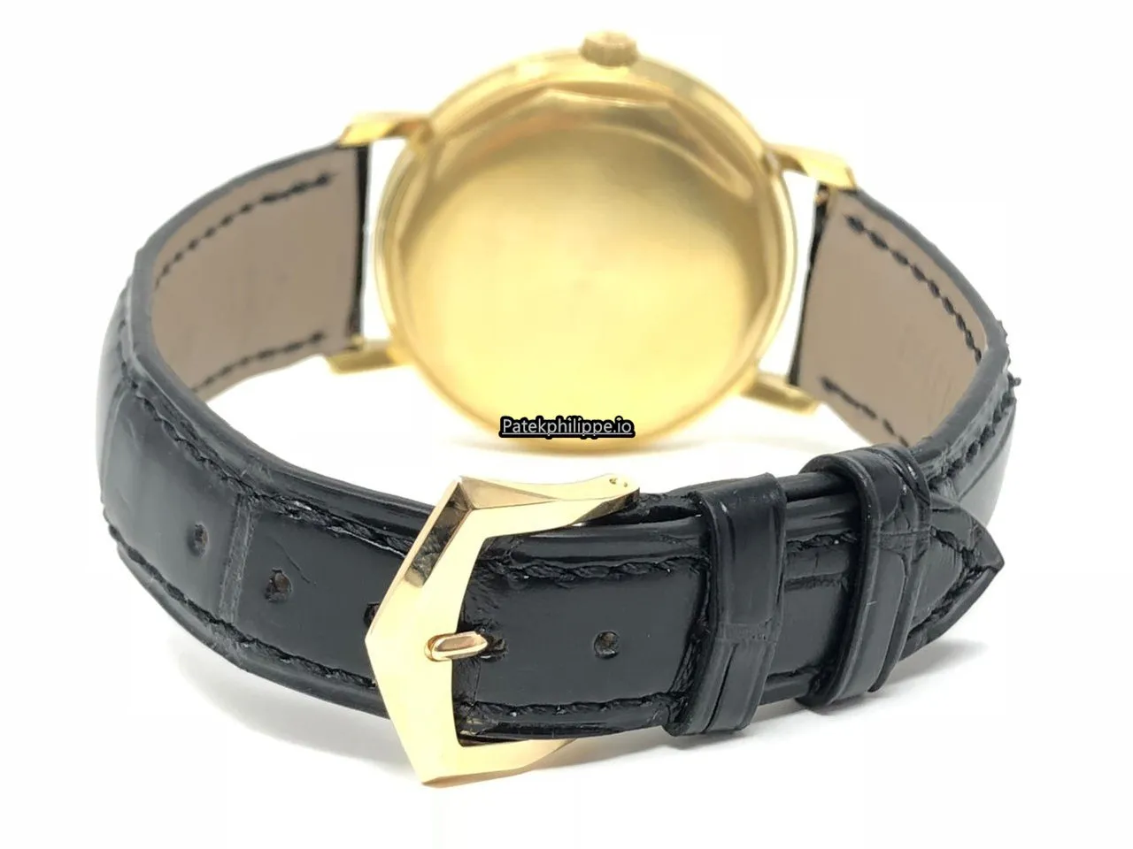 Alternative view of Patek Philippe Calatrava 3445 35MM Yellow Gold Case Automatic