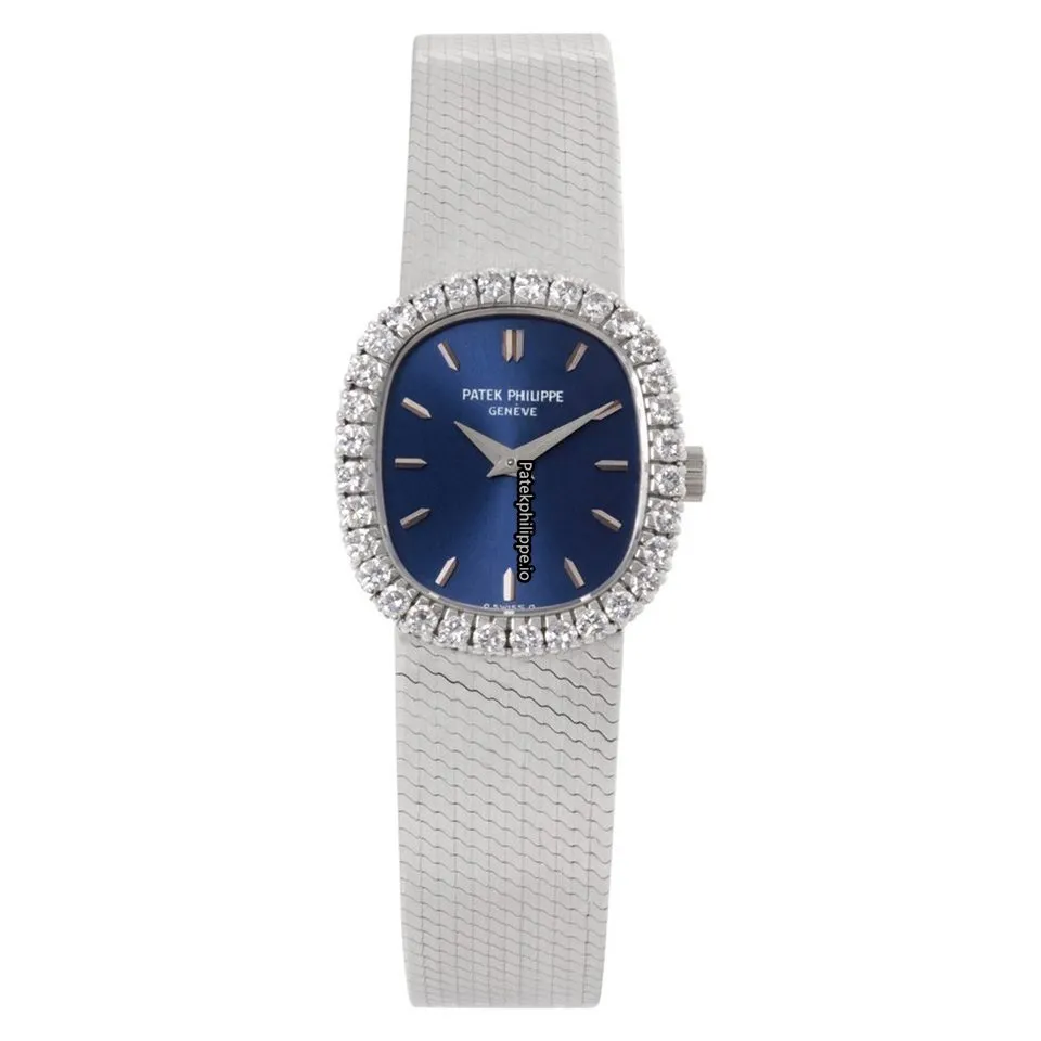 Patek Philippe Golden Ellipse Apr-34 21MM White Gold Case Manual Winding