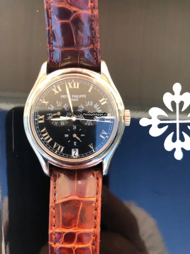 Alternative view of Patek Philippe Annual Calendar 5035g-001 White Gold Case Automatic