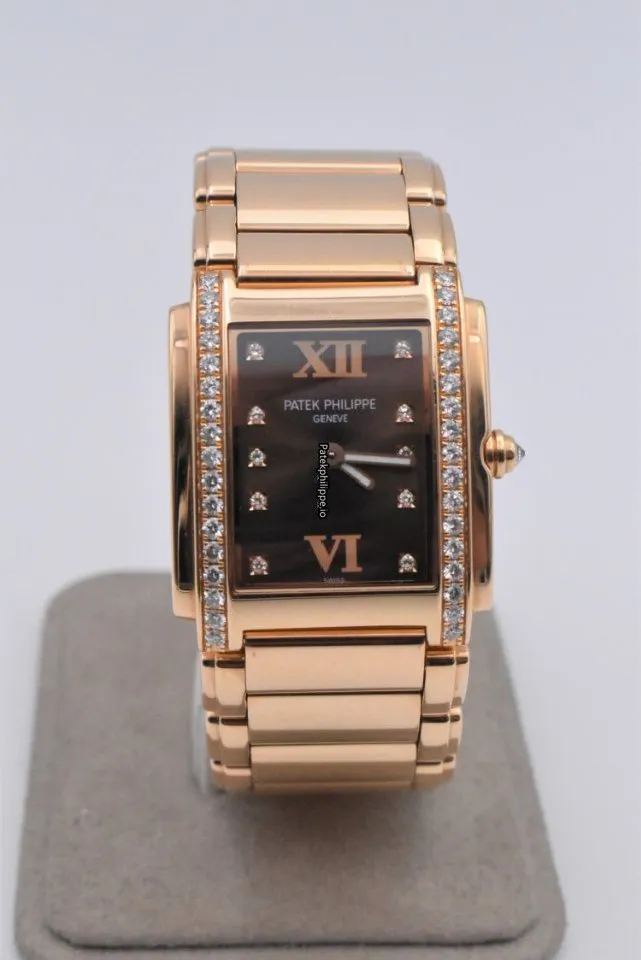 Patek Philippe Twenty-4 4910/11r 25x30MM Rose Gold Case Quartz
