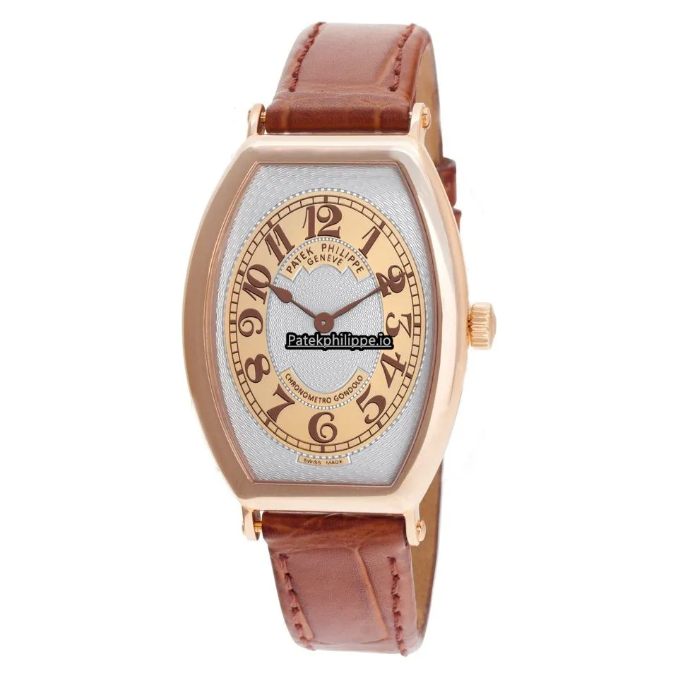 Alternative view of Patek Philippe Gondolo 5098r-001 32MM Rose Gold Case Manual Winding