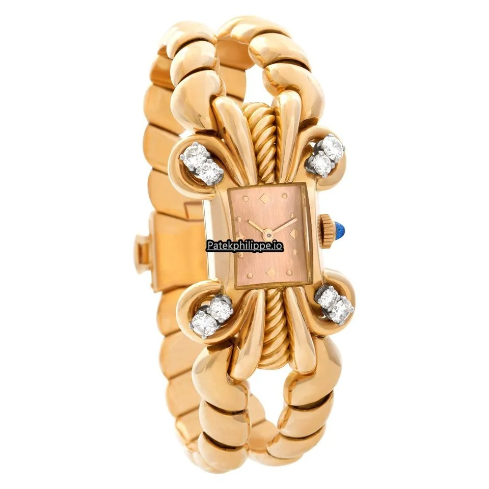 Alternative view of Patek Philippe 8874 15.5MM Rose Gold Case Manual Winding